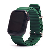 Ремешок - ApW26 Ocean Band Apple Watch 42/44/45/49 mm силикон (green)