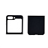 Чехол-накладка - FLIP PC тканевая текстура для "Samsung Galaxy Flip 5" (black)