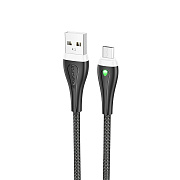 Кабель USB - micro USB Borofone BX100 Advantage 12W 100см 2,4A  (black)