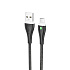 Кабель USB - micro USB Borofone BX100 Advantage 12W 100см 2,4A  (black)