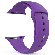 Ремешок - ApW Sport N (повр. уп.) Apple Watch 42/44/45/49 mm силикон на кнопке (S) (purple)