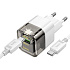 Адаптер Сетевой с кабелем Hoco C131a* USB/Type-C 30W (Type-C/Type-C) (transparent black)