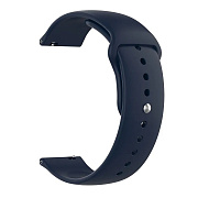 Ремешок - WB34 Sport Band силикон на кнопке Универсальный 22мм (dark blue)