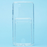 Чехол-накладка - SC276 с картхолдером для "Samsung SM-S916 Galaxy S23+" (transparent)