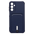 Чехол-накладка - SC304 с картхолдером для "Samsung Galaxy A15" (dark blue) (238136)