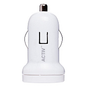 Адаптер Автомобильный Activ Clean Line CAU1-1A-01 1USB/5V/1A (white)