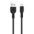 Кабель USB - micro USB Hoco X13 Easy (повр. уп) 12W 100см 2,4A  (black)