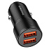Адаптер Автомобильный Borofone BZ19B Wisdom 36W QC3.0 2USB/5V/3A (black)