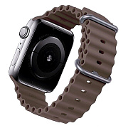 Ремешок - ApW26 Ocean Band Apple Watch 38/40/41 mm силикон (dark grey)