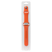 Ремешок - ApW Sport Band Apple Watch 42/44/45/49 mm силикон на кнопке (S) (orange)