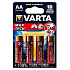 Батарейка AA Varta LR6 MAX TECH (4-BL) (80/400)