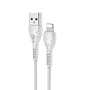 Кабель USB - Apple lightning Hoco X37 Cool power 12W 100см 2,4A  (white)