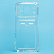 Чехол-накладка - SC276 с картхолдером для "Honor 600 Pro" (transparent) (245011)