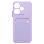 Чехол-накладка - SC337 с картхолдером для "Xiaomi Redmi 13 4G" (light violet) (233767)