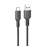 Кабель USB - Type-C Borofone BX70  100см 3A  (black)