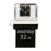 Флэш накопитель USB 32 Гб Smart Buy OTG Poko (black)