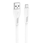 Кабель USB - micro USB Borofone BX85 12W 100см 2,4A  (white)