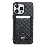 Чехол-накладка - SM022 SafeMag c картхолдером  для "Apple iPhone 15 Pro Max" (black)
