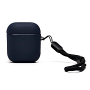 Чехол - PCP12 для кейса "Apple AirPods 2" экокожа (dark blue) (238211)