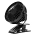 Вентилятор - портативный G16 (крепление прищепка) (black)