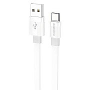 Кабель USB - Type-C Borofone BX89  100см 3A  (white/gray)