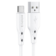 Кабель USB - Type-C Borofone BX48 18W 100см 3A  (white)