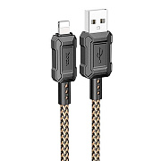 Кабель USB - Apple lightning Hoco X94 Leader 12W 100см 2,4A  (gold)