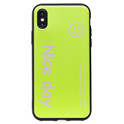 Чехол-накладка - SC201 для "Apple iPhone X/iPhone XS" (green)