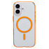 Чехол-накладка - SM041 SafeMag для "Apple iPhone 17" (transparent/orange) (243318)