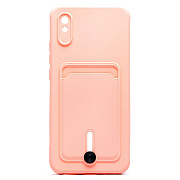 Чехол-накладка - SC304 с картхолдером для "Xiaomi Redmi 9A/Redmi 9i" (peach) (208500)