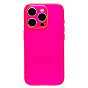 Чехол-накладка - SC344 для "Apple iPhone 15 Pro" (transparent/pink) (232008)