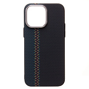 Чехол-накладка Luxo Creative PC для "Apple iPhone 14 Pro Max" (121) (black/blue)