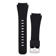 Ремешок - WB014 Samsung Gear S3 Frontier/Gear S3 Classic/Galaxy Watch 22 мм универсальный силикон на пряжке (регулируемый) (black)