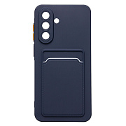 Чехол-накладка - SC337 с картхолдером для "Samsung Galaxy A36 5G/A37 5G" (dark blue)