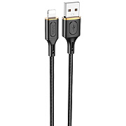 Кабель USB - Apple lightning Hoco X95 Goldentop 12W 100см 2,4A  (black)