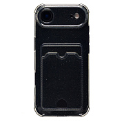 Чехол-накладка - SC300 с картхолдером для "Apple iPhone 17 Air" (black)