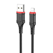 Кабель USB - Apple lightning Borofone BX67 12W 100см 2,4A  (black)