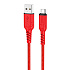 Кабель USB - micro USB Hoco X59 Victory PD 12W 100см 2,4A  (red)
