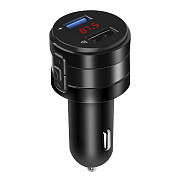 Автомобильный FM-трансмиттер - M-450X20  2USB, mini jack 3,5 мм (black)
