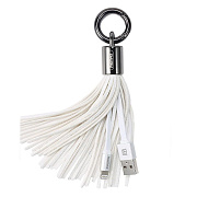 Кабель USB - Apple lightning Remax RC-053i Ring  10см 3A  (white)