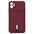 Чехол-накладка - SC304 с картхолдером для "Apple iPhone 11" (bordo) (208472)