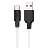 Кабель USB - Type-C Hoco X21 Plus (silicone) 18W 100см 3A  (white/black)
