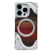 Чехол-накладка - SMZ06 SafeMag для "Apple iPhone 16 Pro" (silver)