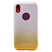 Чехол-накладка - SC097 Gradient для "Apple iPhone XR" (gold/silver)