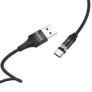 Кабель USB - Type-C Hoco U76 Fresh магнитный 10W 120см 2A  (black)
