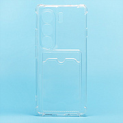 Чехол-накладка - SC276 с картхолдером для "Tecno Camon 40 Pro 4G" (transparent) (240068)