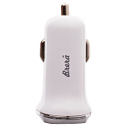 Адаптер Автомобильный Brera CAU2-3A 2USB/5V/3A (white)