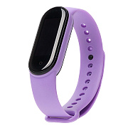 Ремешок - WB13 Xiaomi Mi Band 5/Mi Band 6 силикон на кнопке (регулируемый) (light violet)