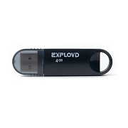 Флэш накопитель USB  4 Гб Exployd 570 (black)