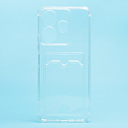 Чехол-накладка - SC276 с картхолдером для "Xiaomi Redmi 13 4G" (transparent) (233768)